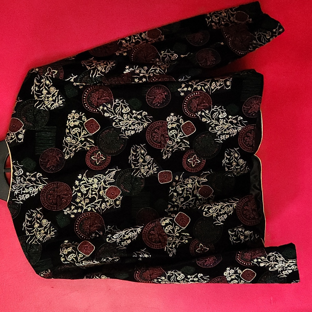 Norton McNaughton Black Velvet Jacket - Picture 2 of 4